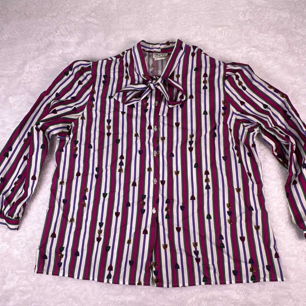 Vintage‎ 70s/80s Alley Cat II Multicolor Shirt Necktie Size 44 USA Made